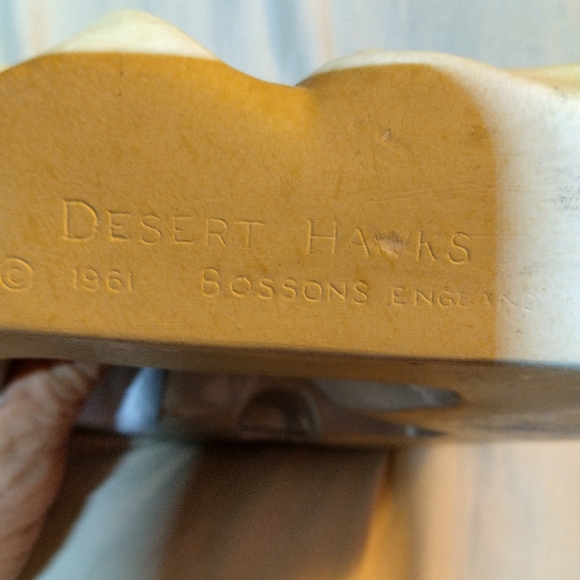 Vintage Bossons Chalkware Head ~ Arabian With Hawk ~ England. Dessert hawks - Picture 5 of 5